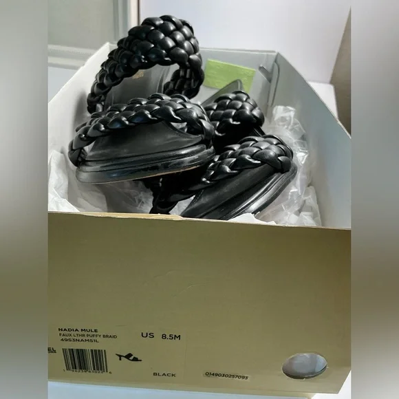 Michael Kors Black Braided Women's Sandals 8.5 - Picture 12 of 12